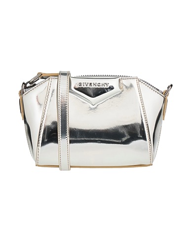 GIVENCHY Across-body bag Silver Leather