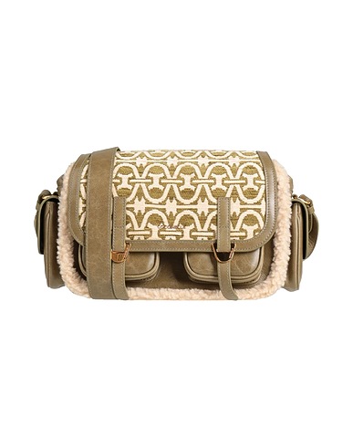 COCCINELLE Across-body bag Military green Leather