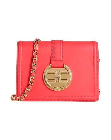 ELISABETTA FRANCHI Cross-body bags Coral 55% Polyester, 45% Polyurethane