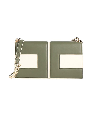 ELISABETTA FRANCHI Τσάντα ταχυδρόμου Στρατιωτικό πράσινο 55% Πολυεστέρας, 45% Πολυουρεθάνη