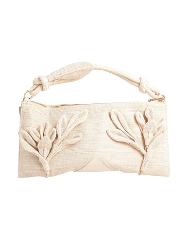 CULT GAIA Handbag Ivory Textile fibres