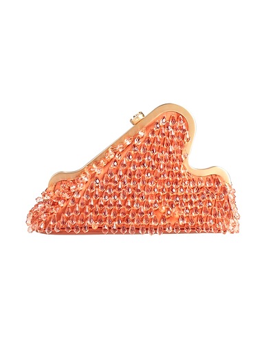 CULT GAIA Handbag Rust 90% Polyester, 10% Polyurethane, Glass, Lambskin