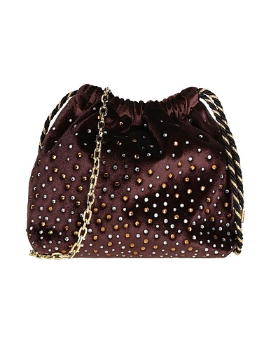 N.D.B. 968 Borsa a tracolla Testa di moro Fibre tessili