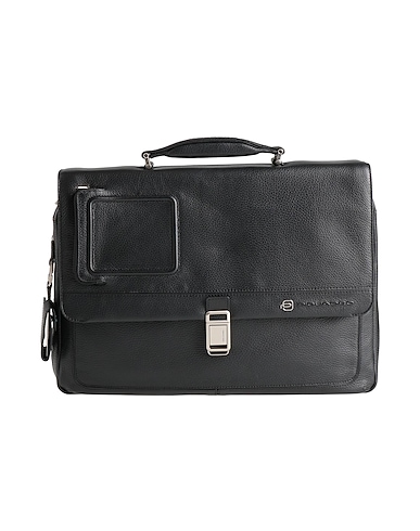 PIQUADRO Handbag Black Leather