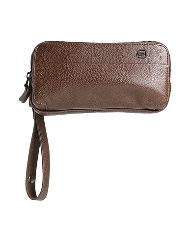 PIQUADRO Handbag Dark green Cow leather