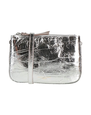 GIANNI CHIARINI Across-body bag Silver 100% Leather