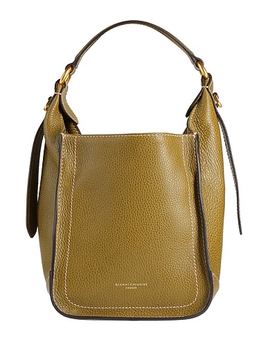 GIANNI CHIARINI Handbag Military green 100% Cow leather