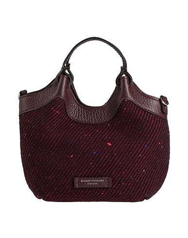 GIANNI CHIARINI Borsa a mano Prugna 100% Pelle