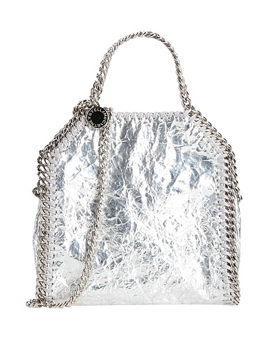 STELLA McCARTNEY Handbag Silver Textile fibers