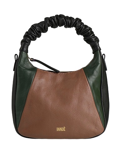 INNUE' Handbag Dark green Leather