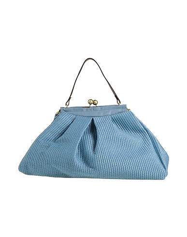 LE DAF Handbag Light blue Textile fibres