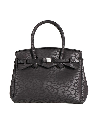 SAVE MY BAG Borsa a mano Nero 50% Polietilene, 40% Poliestere, 10% Elastan