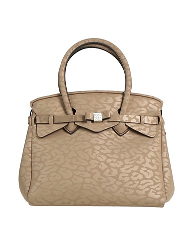 SAVE MY BAG Handbag Khaki 50% Polyethylene, 40% Polyester, 10% Elastane