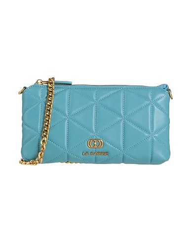 LA CARRIE Cross-body bags Slate blue Leather