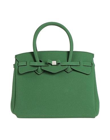 SAVE MY BAG Borsa a mano Verde 80% Poliammide, 20% Elastan