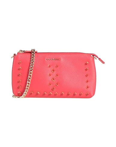 LA CARRIE Across-body bag Coral Leather