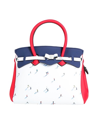SAVE MY BAG Handbag White 50% PEEK (Polyether - Ether - Ketone), 40% Polyester, 10% Elastane