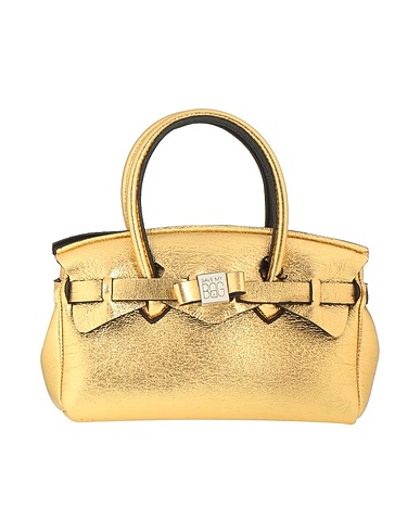 SAVE MY BAG Handbag Gold 80% Polyamide, 20% Elastane
