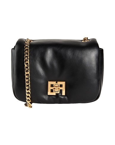 ELISABETTA FRANCHI Across-body bag Black 45% Polyester, 30% Polyurethane, 20% Wood fibres, 5% Other Fibres