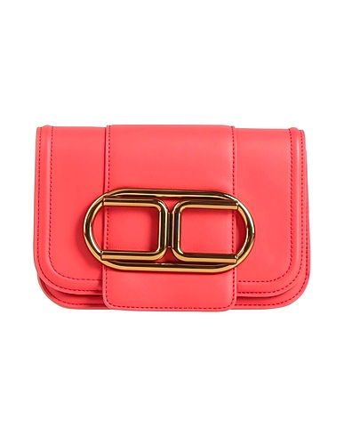 ELISABETTA FRANCHI Borsa a mano Corallo 55% Poliestere, 45% Poliuretano