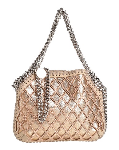 STELLA McCARTNEY Handbag Gold 48% Cotton, 40% Rubber, 12% Polyester, Polyamide, Polyurethane