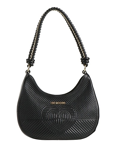 LOVE MOSCHINO Bolso de hombro Negro 100% Poliuretano