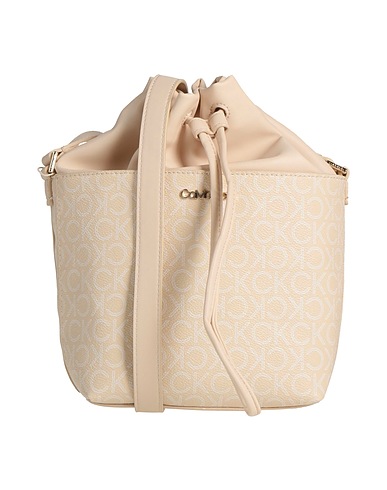 CALVIN KLEIN Borsa a tracolla Beige 51% Poliestere, 49% Poliuretano