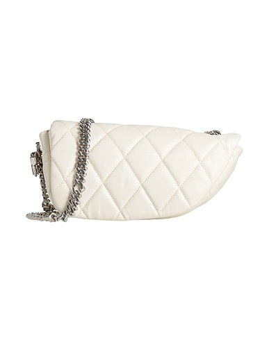 BURBERRY Across-body bag Off white 100% Lambskin, Metal