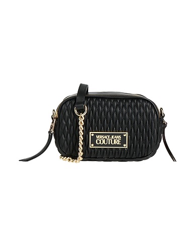 VERSACE JEANS COUTURE Across-body bag Black 100% Polyester, Resin