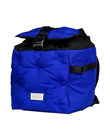 MAISON MARGIELA Rucksacks Bright blue 100% Polyamide, Cow leather, Zinc