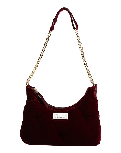 MAISON MARGIELA Shoulder bag 65% Viscose, 35% Cupro, Cow leather, Goat skin, Brass