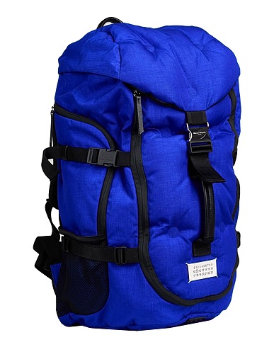 MAISON MARGIELA Rucksacks Bright blue 100% Polyamide, Cow leather, Zinc