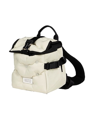 MAISON MARGIELA Rucksacks Beige 100% Polyamide, Cow leather, Zinc, Brass, Aluminium