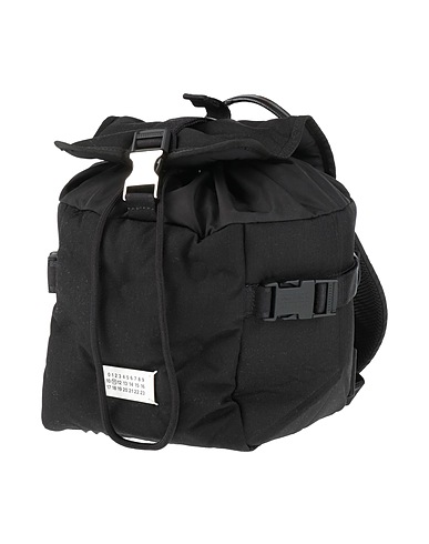 MAISON MARGIELA Rucksacks Black 100% Polyamide, Cow leather, Zinc, Brass, Aluminium