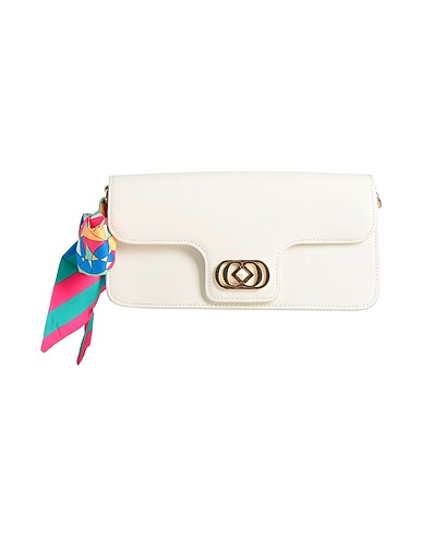 LA CARRIE Handbag White Leather