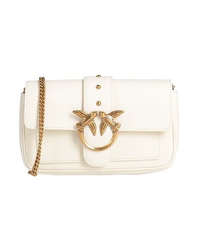 PINKO Across-body bag Ivory Calfskin