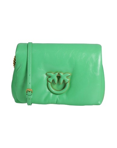PINKO Across-body bag Green Leather