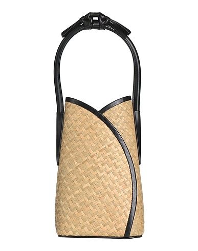 MAISON MARGIELA Handbag Beige 100% Straw, Cow leather, Ovine leather