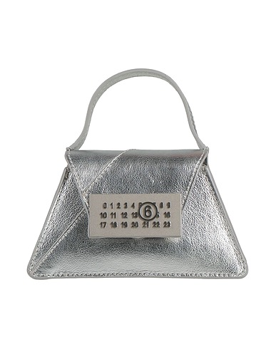 MM6 MAISON MARGIELA Handbag Silver 100% Cow leather, Zinc, Aluminum, Copper