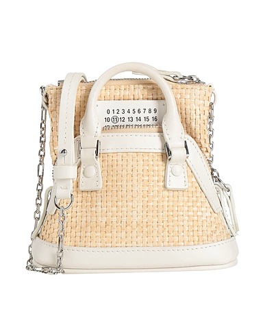 MAISON MARGIELA Across-body bag Beige 75% Viscose, 25% Cotton, Cow leather, Zinc, Aluminium