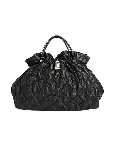 ERMANNO FIRENZE ハンドバッグ ブラック ポリウレタン 100%