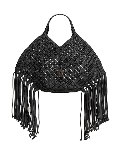 ERMANNO FIRENZE Handbag Black 80% Polyester, 20% Polyurethane
