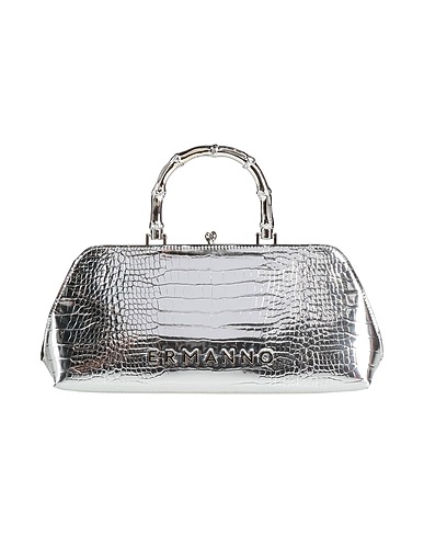 ERMANNO FIRENZE Handbag Silver 100% Polyurethane
