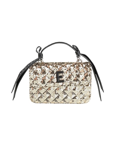 ERMANNO FIRENZE Handbag Gold 80% Polyester, 20% Polyurethane