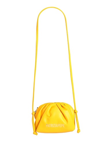 PATRIZIA PEPE Borsa a tracolla Giallo ocra Altre Fibre