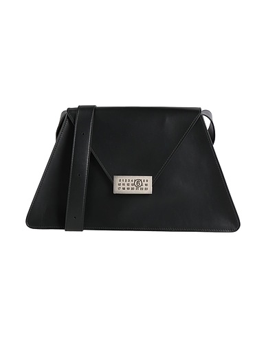MM6 MAISON MARGIELA Across-body bag Black 100% Cow leather, Brass