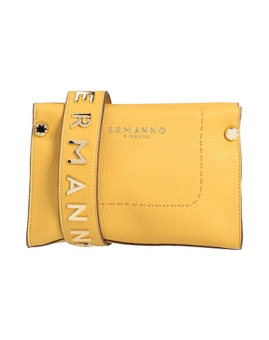 ERMANNO FIRENZE Borsa a tracolla Giallo ocra 100% Poliuretano
