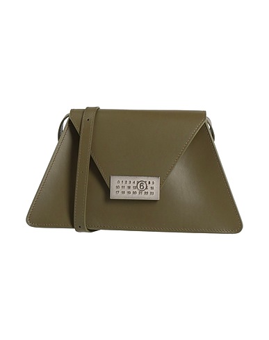 MM6 MAISON MARGIELA Across-body bag Military green 100% Cow leather