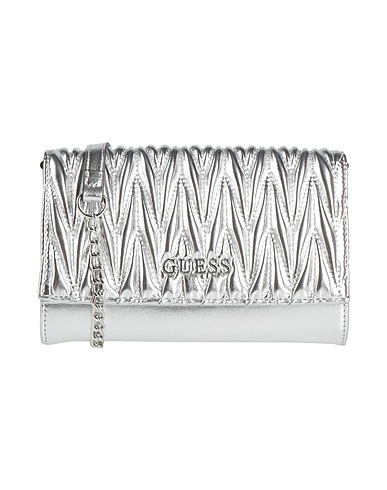 GUESS Across-body bag Silver 100% Polyurethane