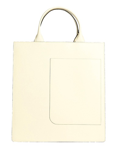 VALEXTRA Handbag Off white 100% Calfskin